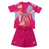 Echipament fotbal Arsenal Portar Tricou Deplasare 2024-25 pentru copii maneca scurta (+ Pantaloni scurti)